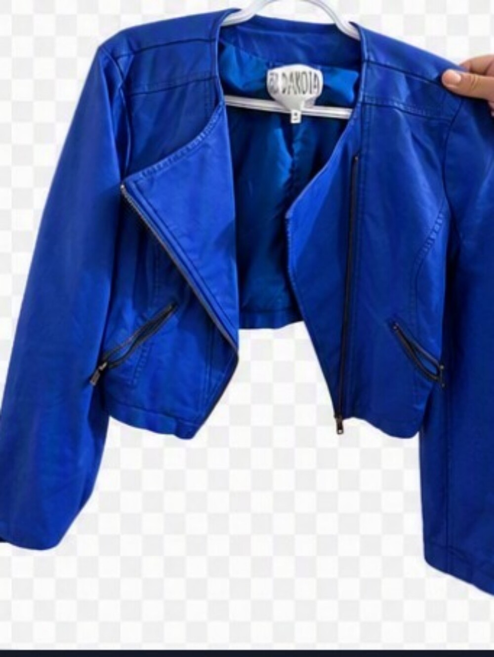 Cropped Electric Blue Women's Jacket